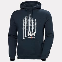 MANCHESTER GRAPHIC HOODIE — 590 NAVY MELANGE 1