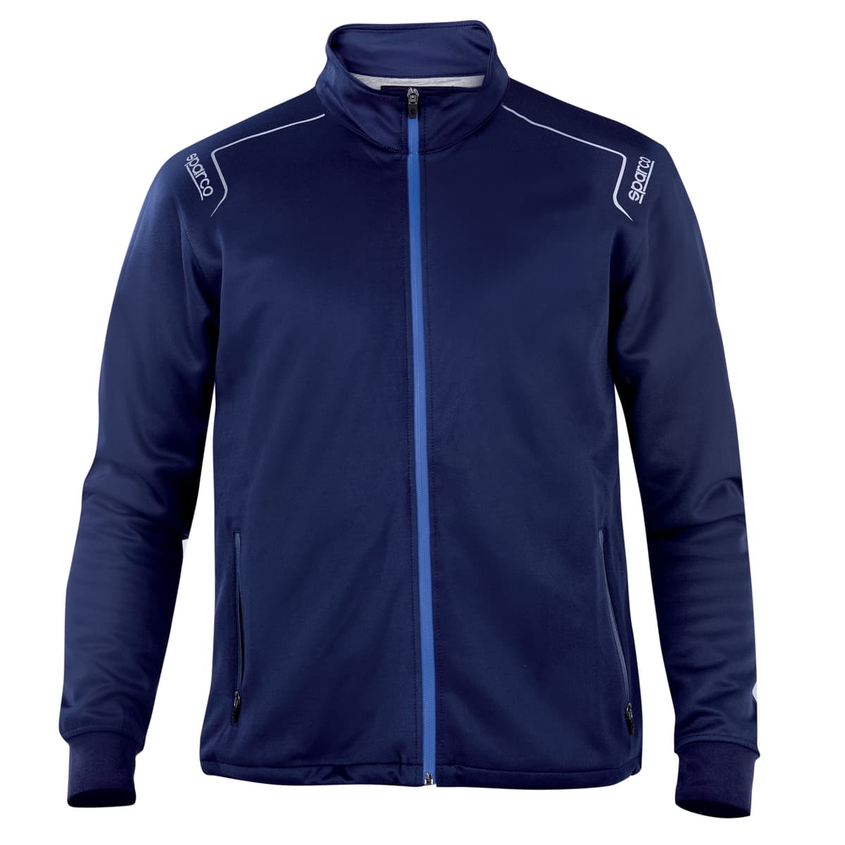 FELPA PLUS CON ZIP SENZA CAPPUCCIO