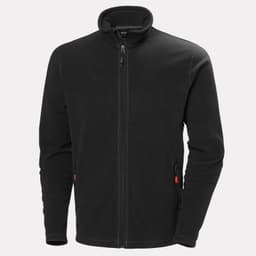 OXFORD LIGHT FLEECE JACKET — BLACK 3