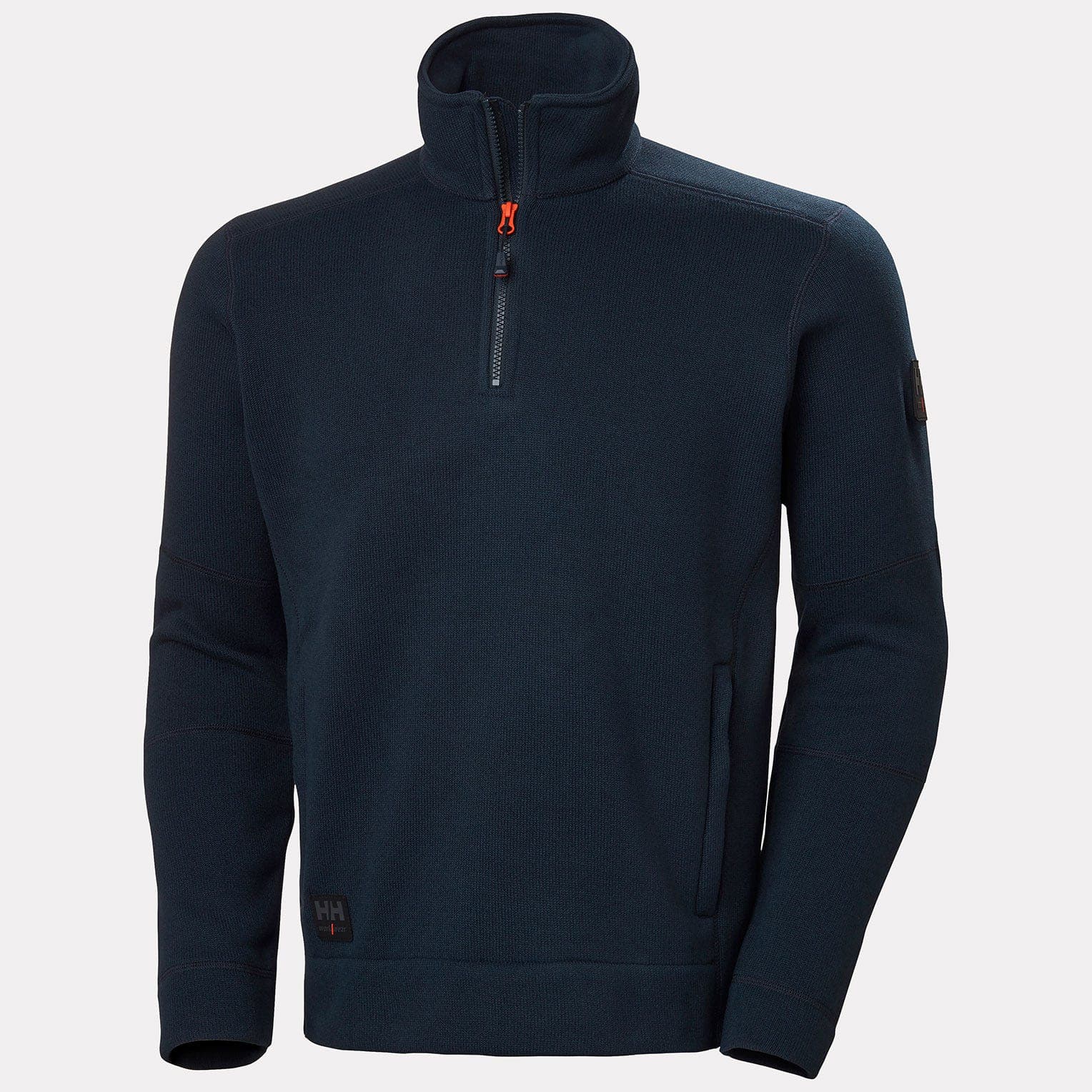 KENSINGTON HALFZIP KNIT FLEECE — NAVY
