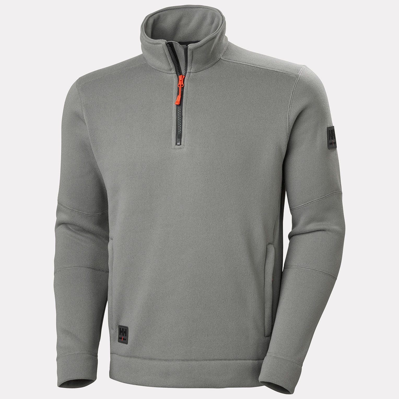 KENSINGTON HALFZIP KNIT FLEECE — MID GREY
