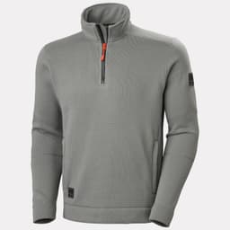 KENSINGTON HALFZIP KNIT FLEECE — MID GREY 3