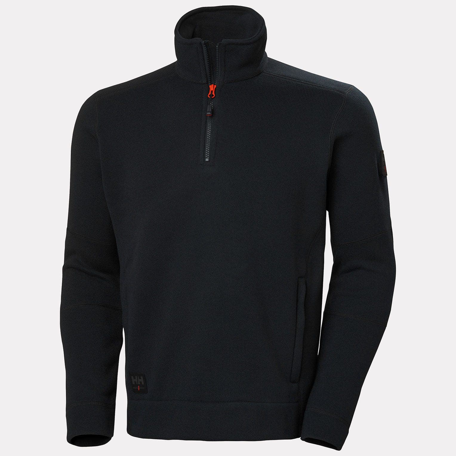 KENSINGTON HALFZIP KNIT FLEECE — BLACK