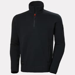 KENSINGTON HALFZIP KNIT FLEECE — BLACK 3