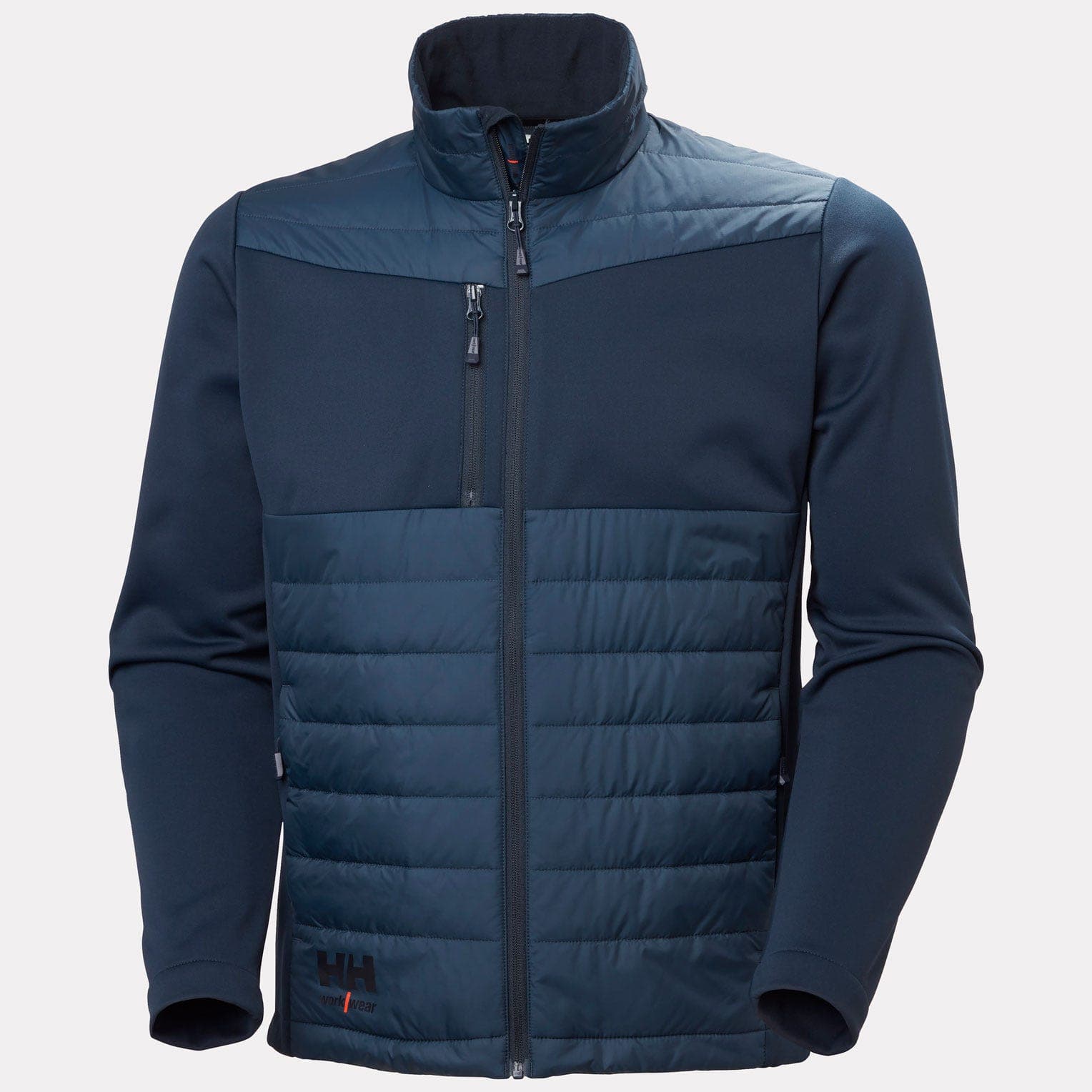 OXFORD HYBRID INSULATED JACKET — NAVY