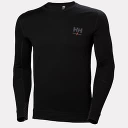 HH LIFA MERINO CREWNECK — BLACK 3