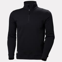 MANCHESTER HALF ZIP SWEATSHIRT — 991 BLACK 3