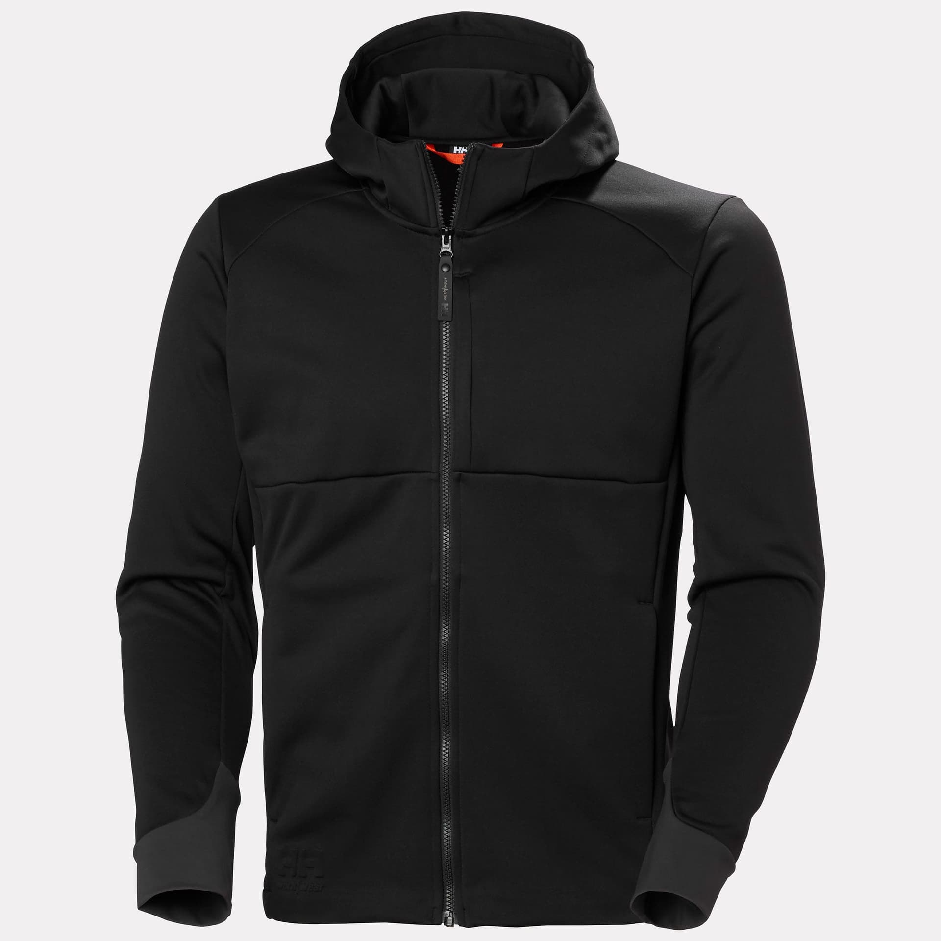 TECH HOODED MIDLAYER — BLACK