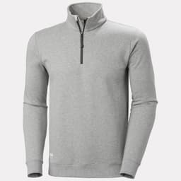 CLASSIC HALF ZIP SWEATSHIRT — 930 GREY MELANGE 3