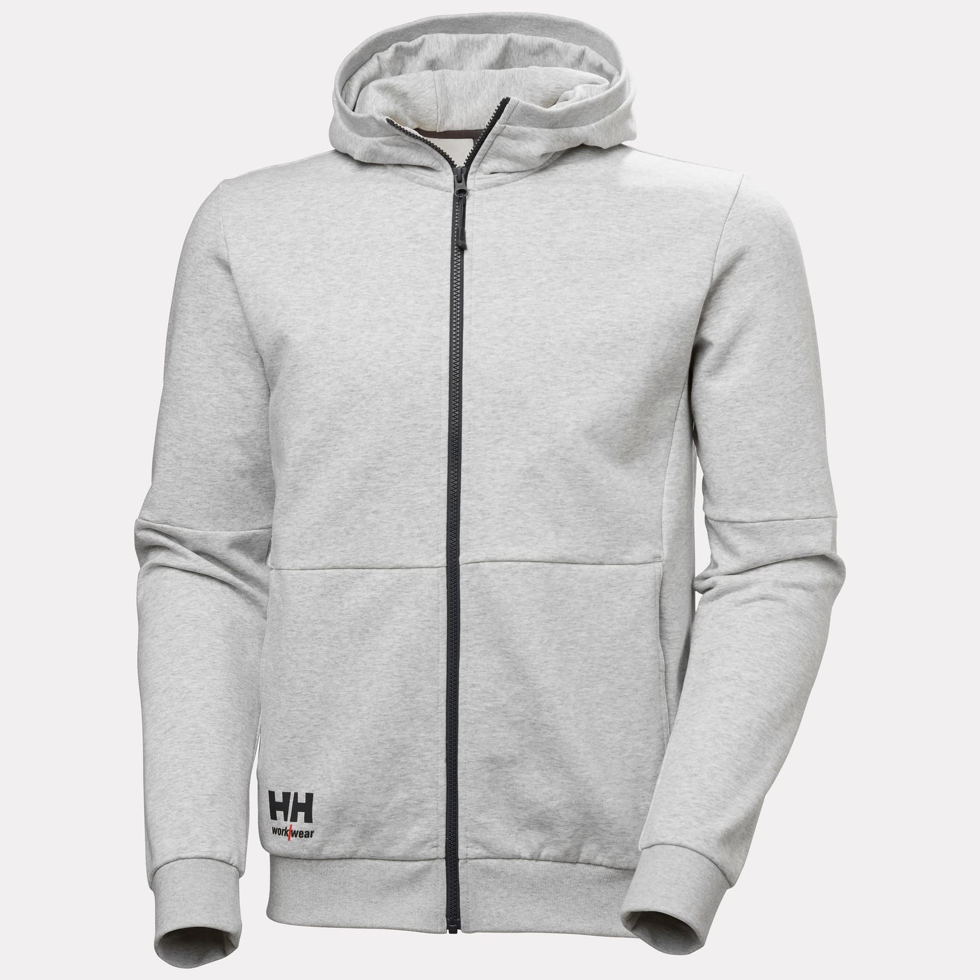 EVO ZIP HOODIE — GREY MELANGE