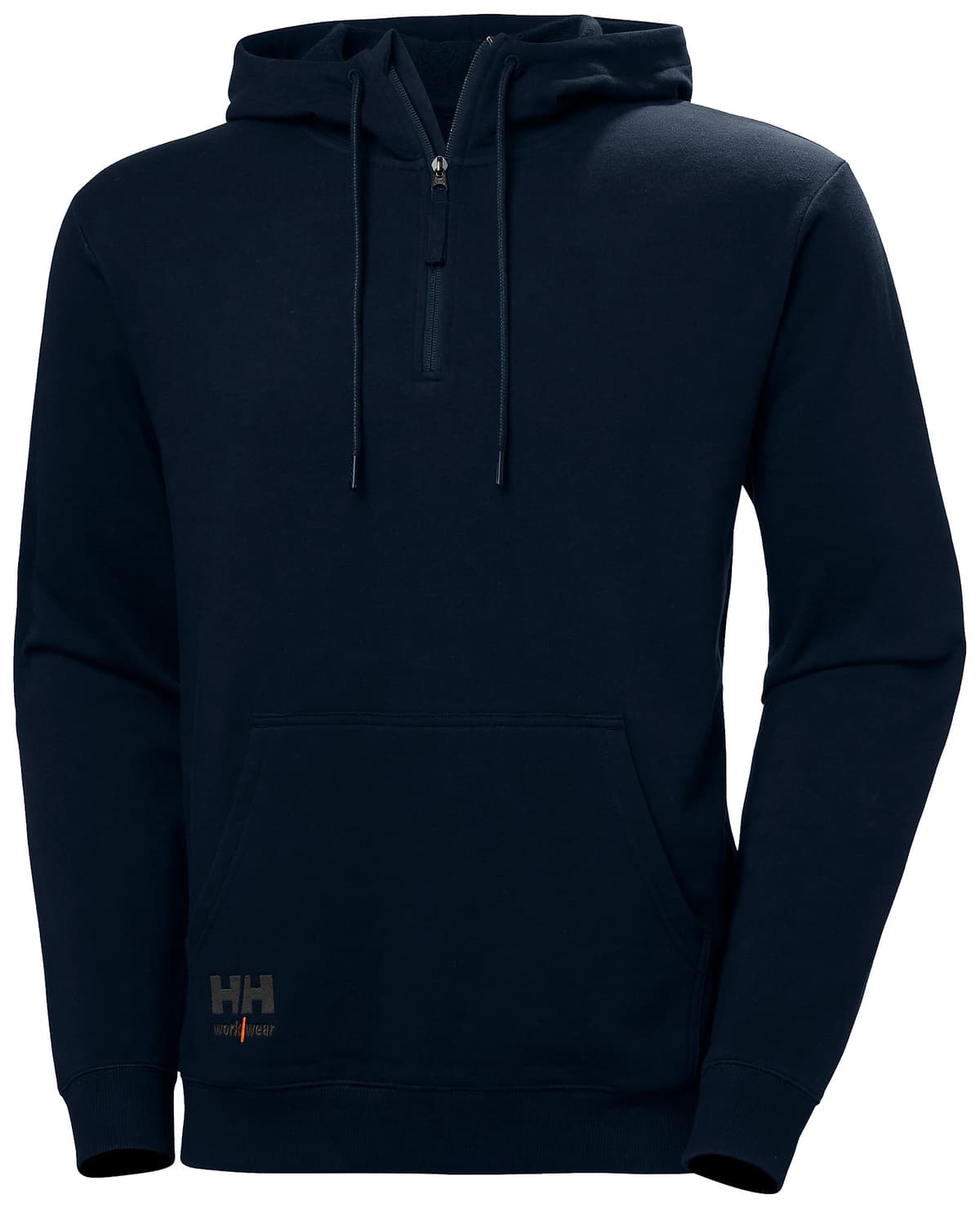ESSENTIAL 1/4 ZIP HOODIE — 590 NAVY