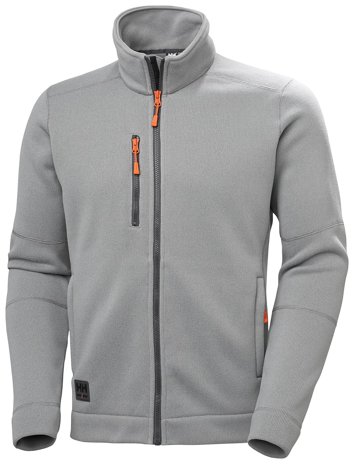 KENSINGTON KNIT FLEECE JACKET — MID GREY