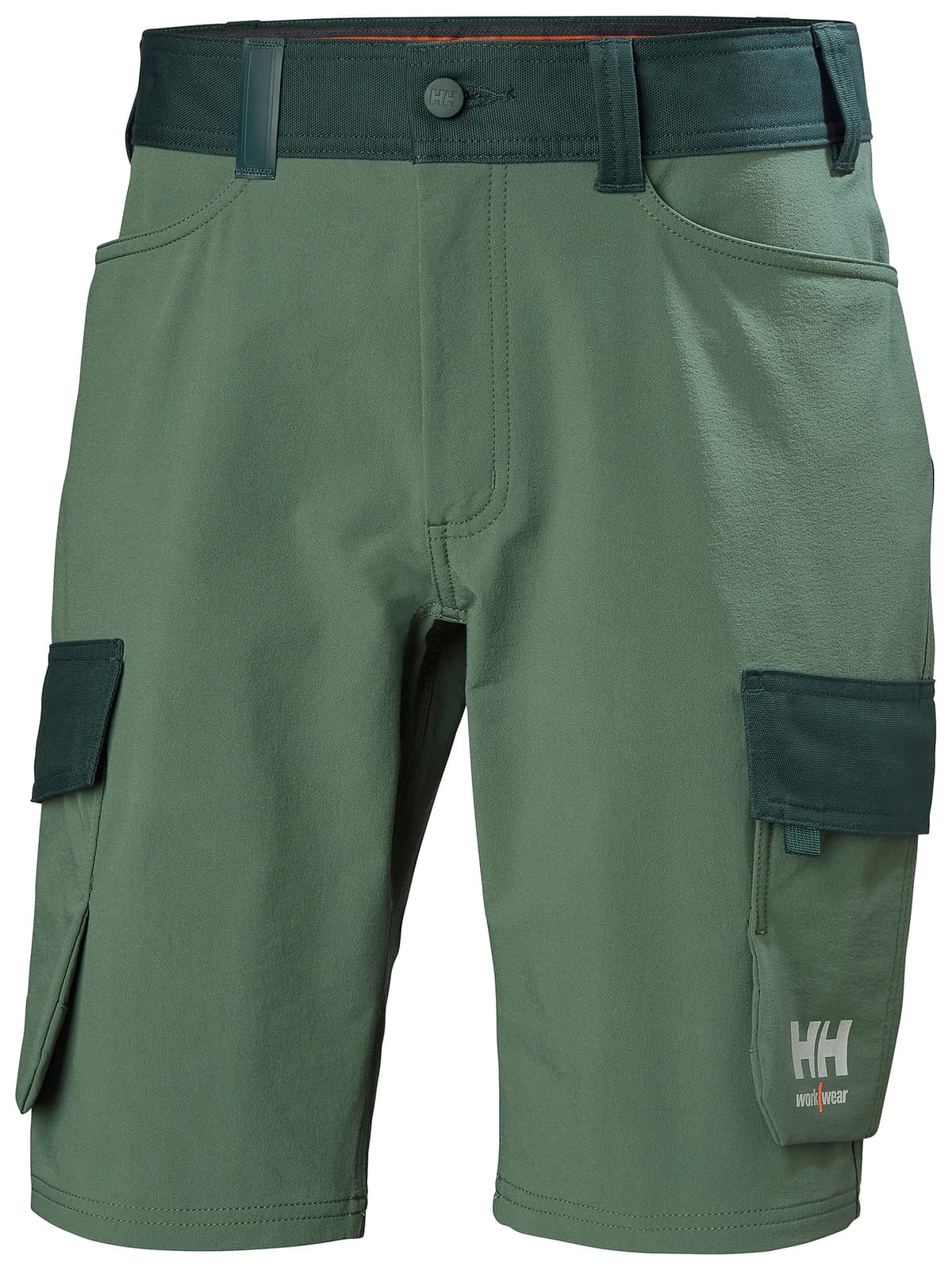 OXFORD 4X CARGO SHORTS — SPRUCE