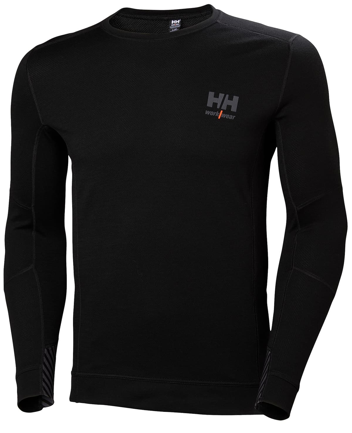 HH LIFA MERINO CREWNECK — BLACK