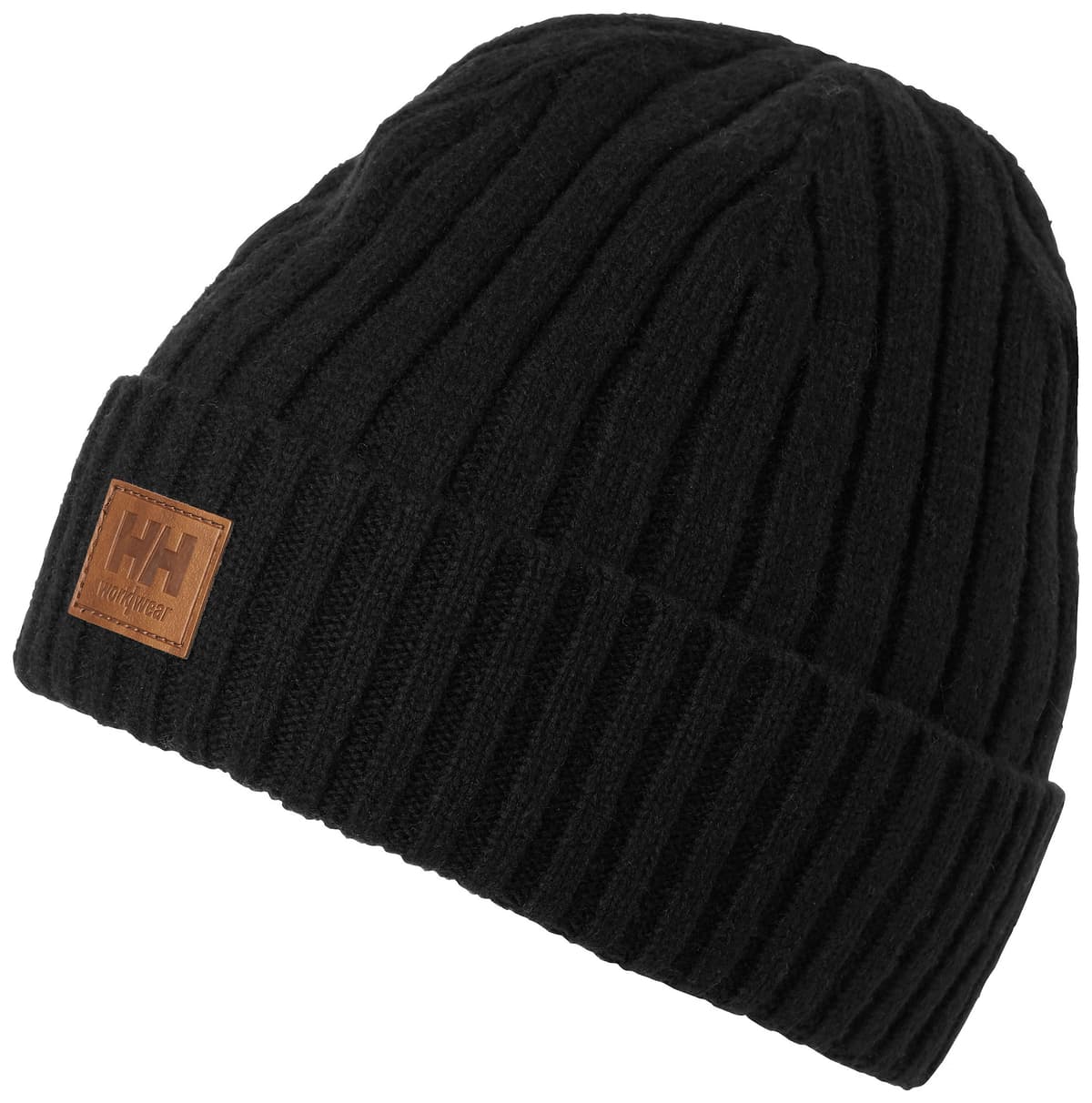 CLASSIC WOOL CUFF BEANIE — BLACK