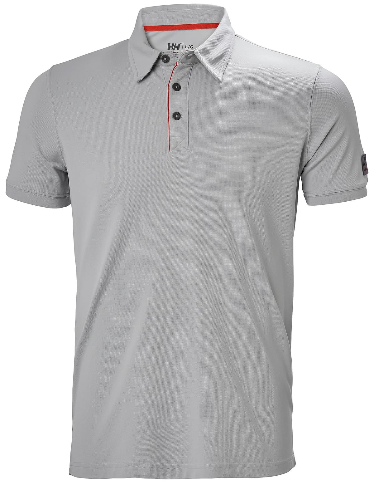 TECH POLO — MID GREY