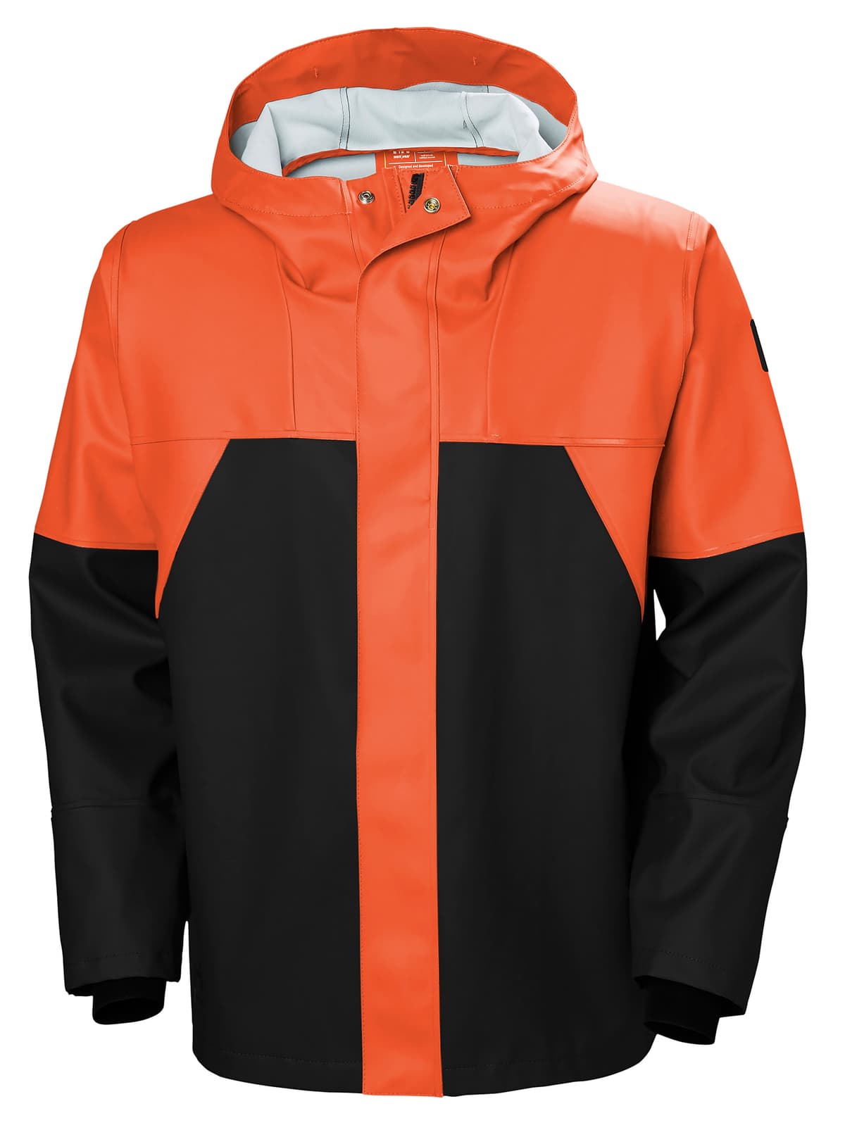 STORM RAIN JACKET — 299 DARK ORANGE/BLACK