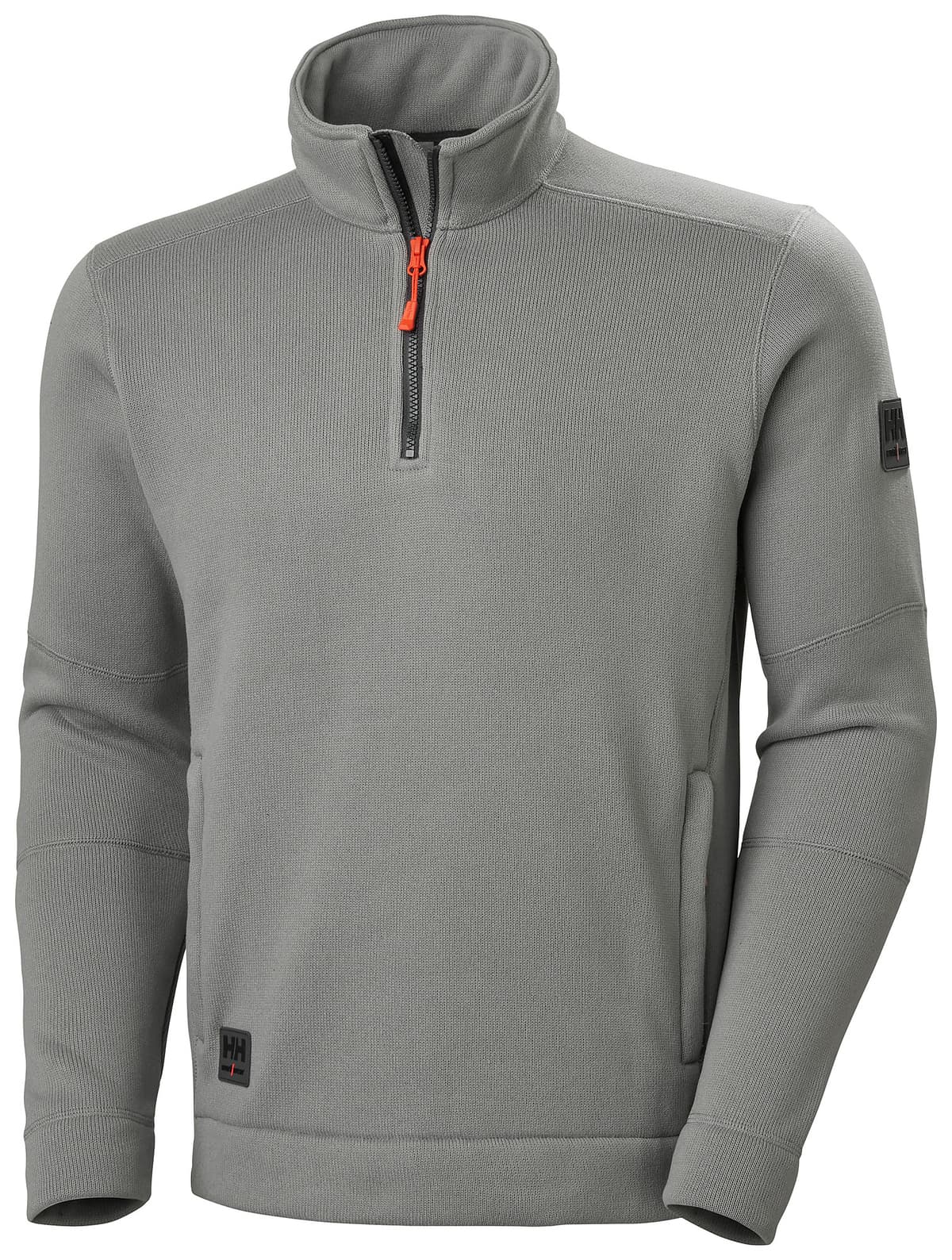 KENSINGTON HALFZIP KNIT FLEECE — MID GREY