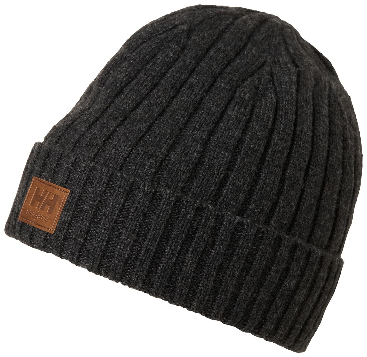 CLASSIC WOOL CUFF BEANIE — DARK GREY