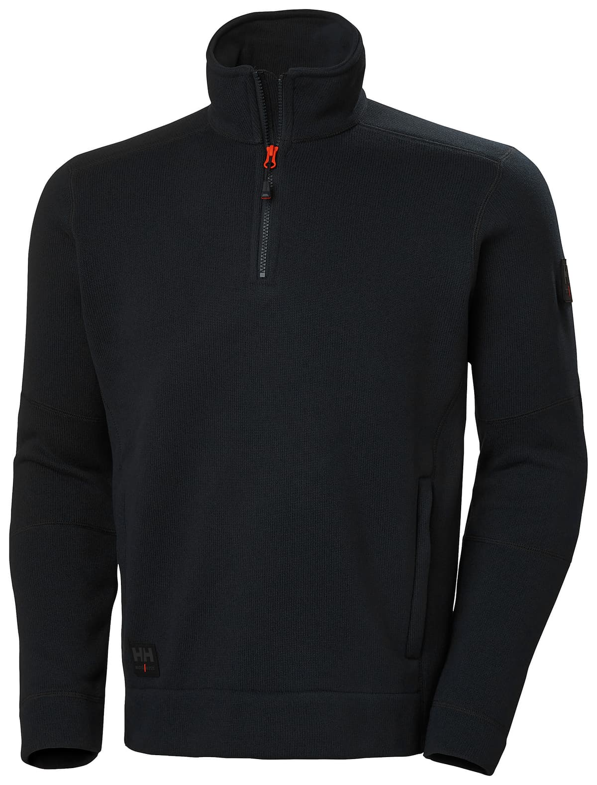 KENSINGTON HALFZIP KNIT FLEECE — BLACK