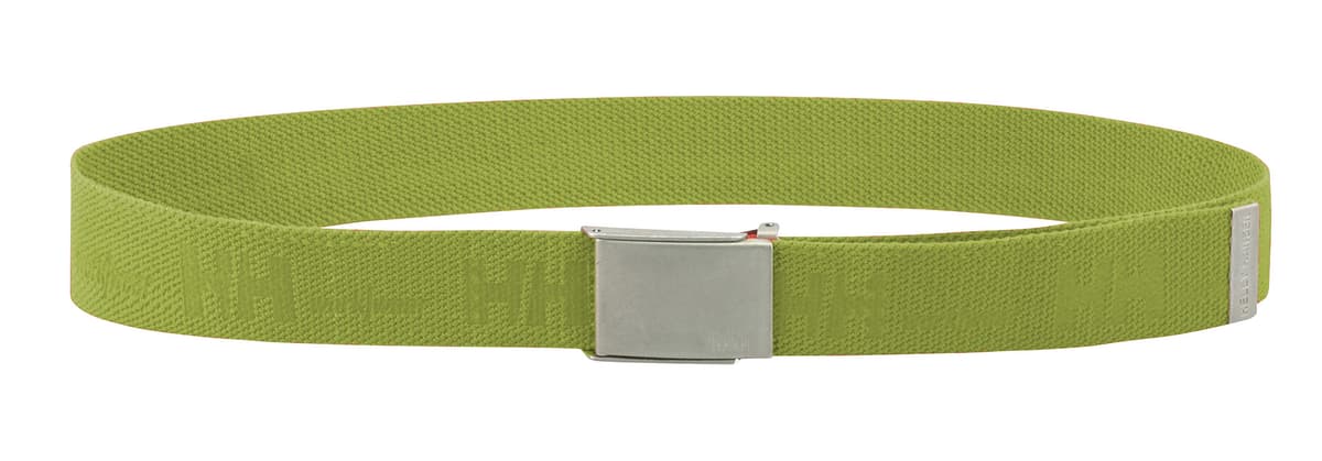 HH LOGO WEBBING BELT — DARK LIME