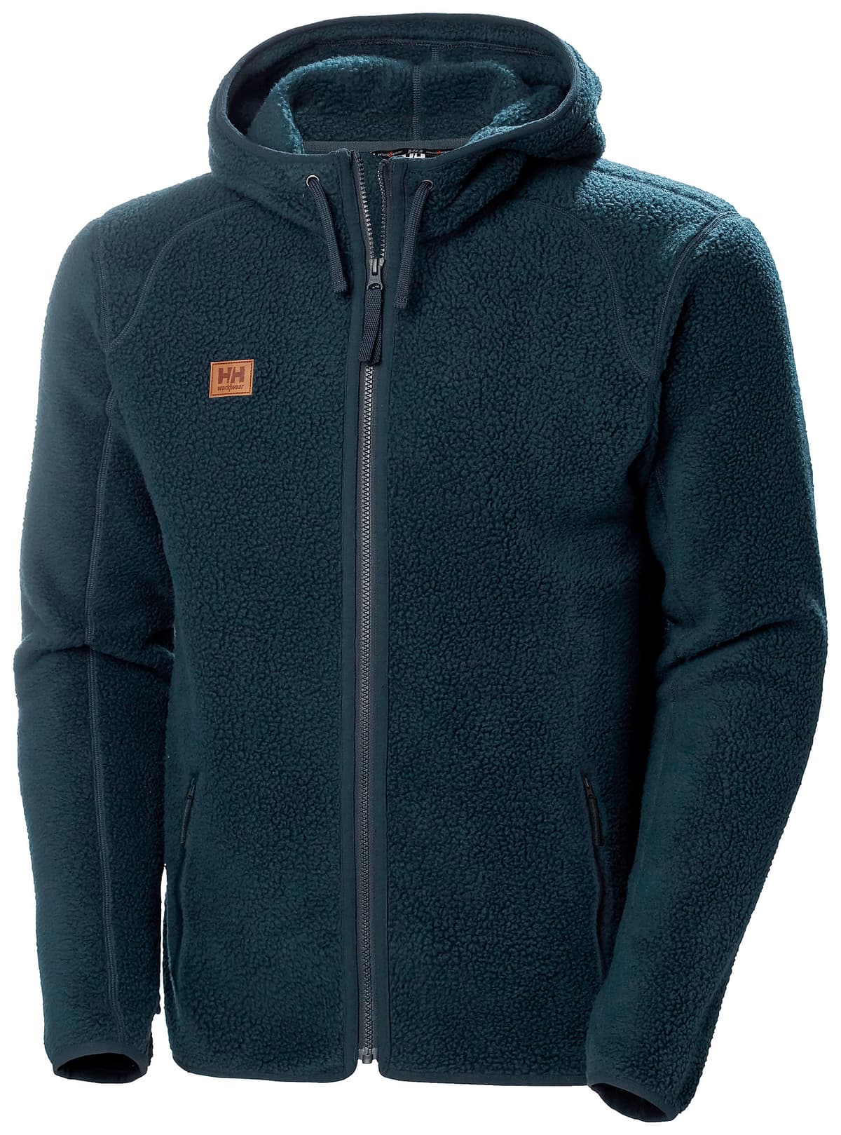 HERITAGE PILE HOODIE — NAVY
