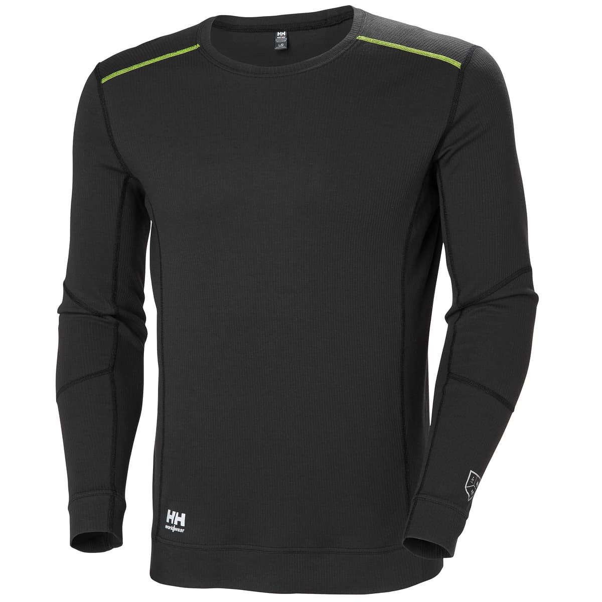 FYRE BASELAYER CREWNECK — EBONY