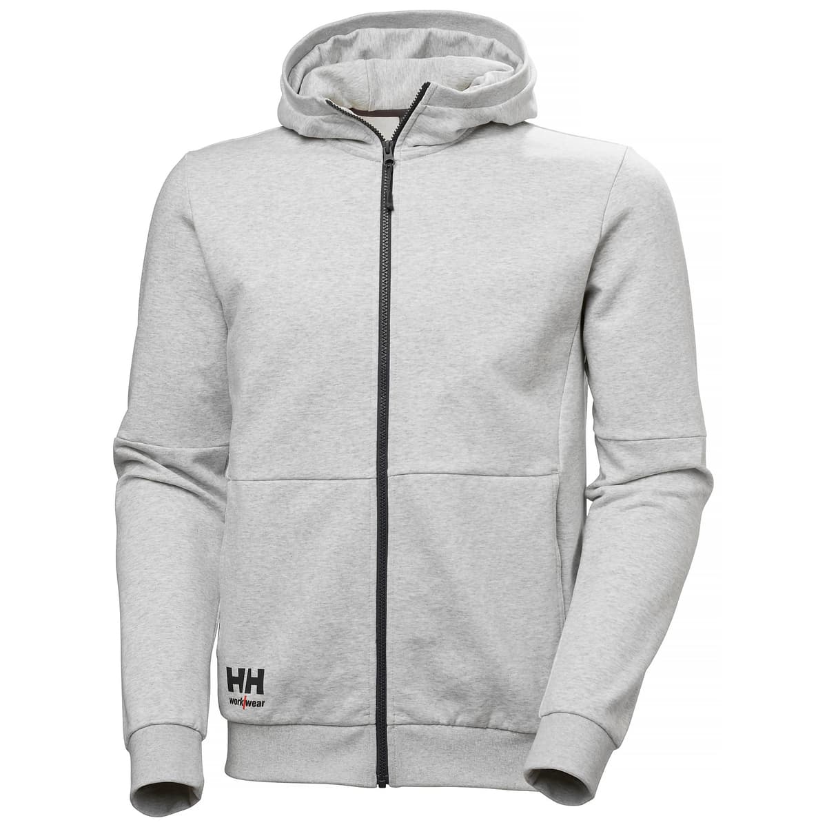 EVO ZIP HOODIE — GREY MELANGE