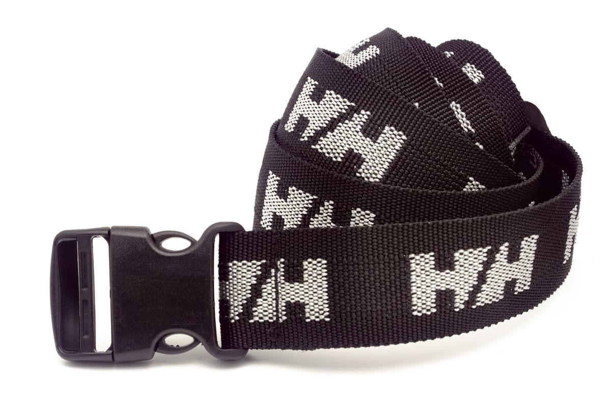 WEB BELT W. PLASTIC BUCKLE — BLACK