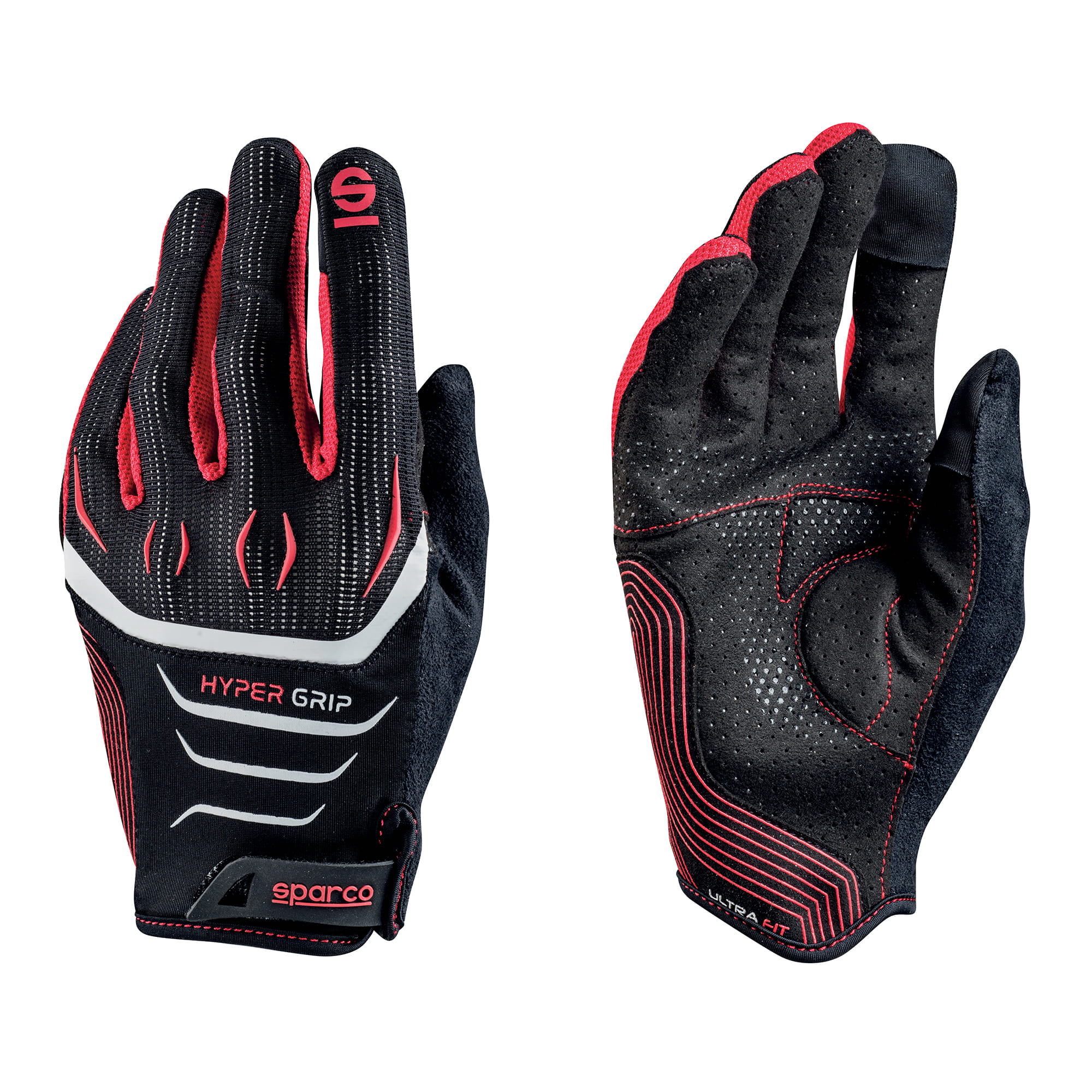 GUANTI HYPERGRIP TG.8 NERO/ROSSO